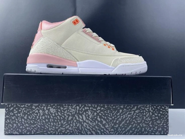 One Kick CK9246-116 3 Sail Rust Jordan Air Retro Pink (W) 0810